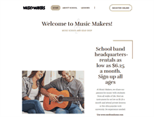 Tablet Screenshot of musicmakers.com