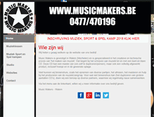 Tablet Screenshot of musicmakers.be